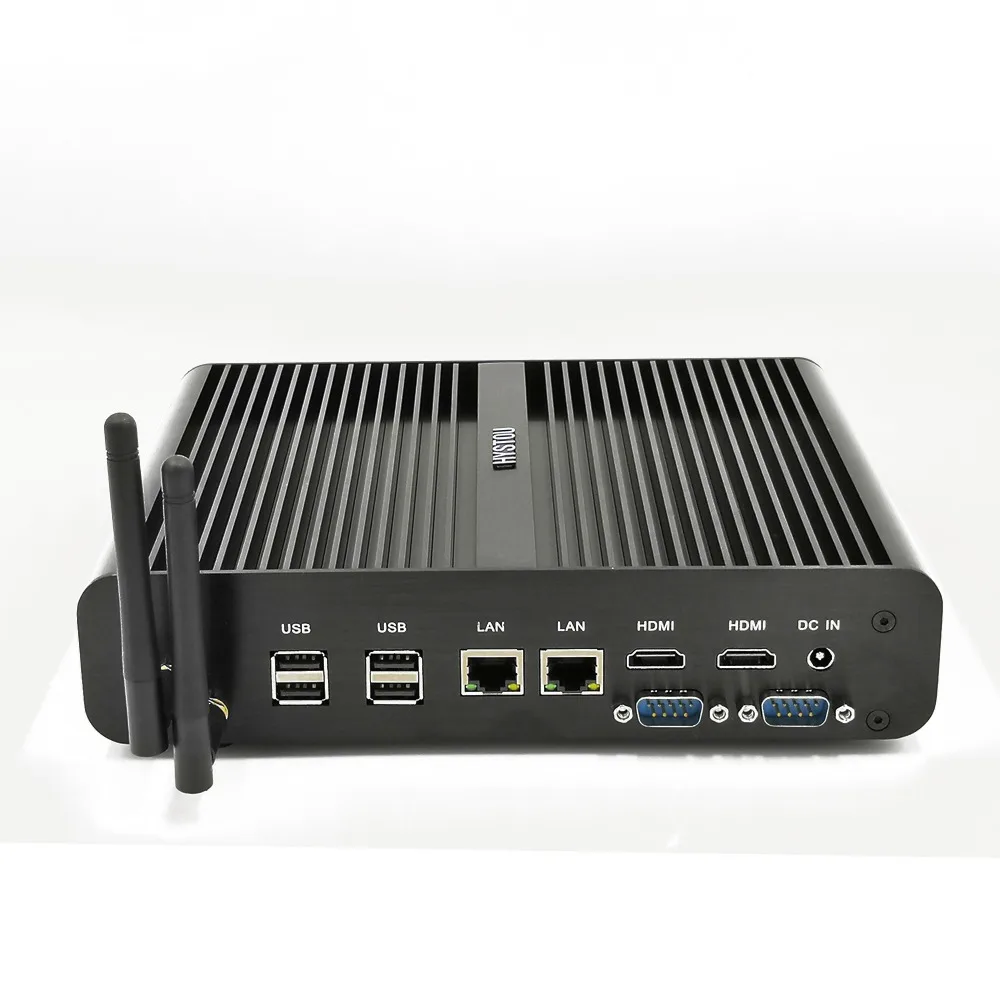 2 Intel lan Core i7 игровой ПК windows 10 Pro i7 5500u 2 HDMI домашний кинотеатр HTPC 2 RS232 COM i5 5200U Безвентиляторный Компьютер i3 5005U