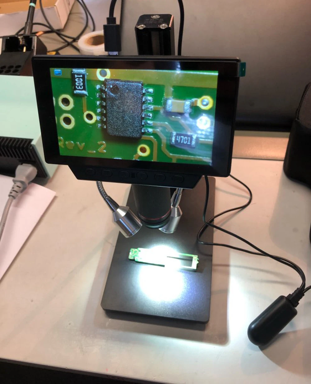 

Professional 5 Inch Screen Digital Microscope Metal Stand HDMI Microscope for Mobile Phone Repair Soldering Tools