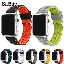 LXsmart Strap for pulseira Apple Watch band 38 42mm cozy Sport Strap Silicone Wristband for i