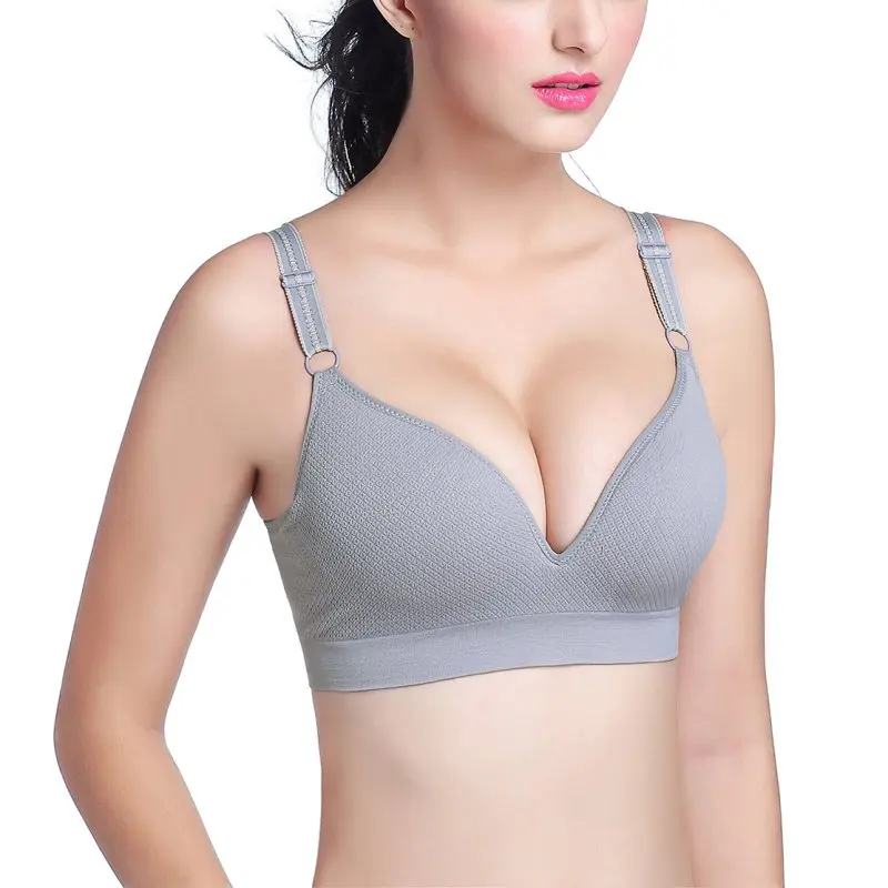 Womens Stretch Yoga Fitness Sports Bra Push Up Bras Running Crop Top Tank Vest Bras Seamless Shapewear Padded