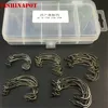 50pcs/lot High Carbon Steel Crank Hooks Set with Box 5 Size 1# 2# 1/0# 2/0# 3/0# Soft Bait Fishing Hooks Fishhook Fishing Tools ► Photo 1/6