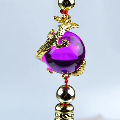 

1 Piece Dragon Pearl Pendant High-grade Alloy Rear View Mirror Ornaments Car Interior Decoration Accessories