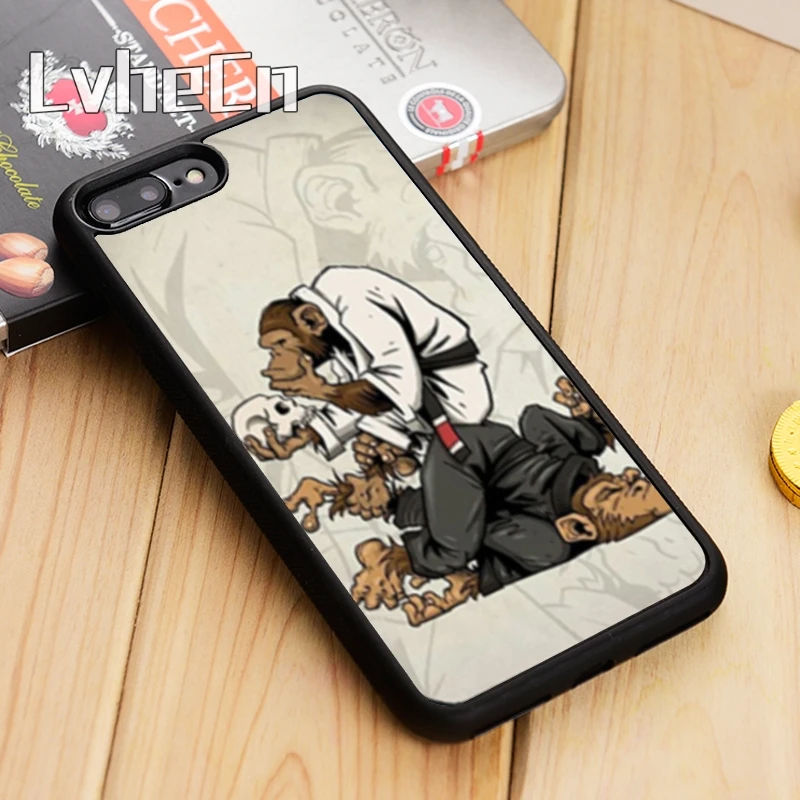 

LvheCn BJJ Brazilian Jiu Jitsu Art Sport Phone Case Cover For iPhone 4 5 5s SE 5C 6 6s 7 8 10 X Samsung S6 S7 edge S8 S9 plus