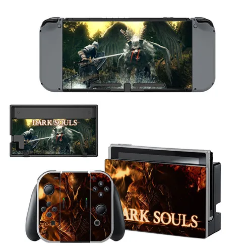 YSNS1154 Drak Souls Кожа Наклейка vinilo для NintendoSwitch наклейка s скины для Nintend Switch NS консоль Joy-Con контроллеры - Цвет: YSNS1154