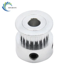 KINGROOG 5pcs 20teeth GT2 Timing Pulley Bore 8mm Width 6mm 2GT 20 Tooth Pulleys 3D Printers Parts Teeth Wheel Aluminium Alloy