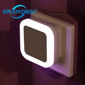 

Square Shape Smart Light Sensor LED Night Light Energy Saving Lamps White