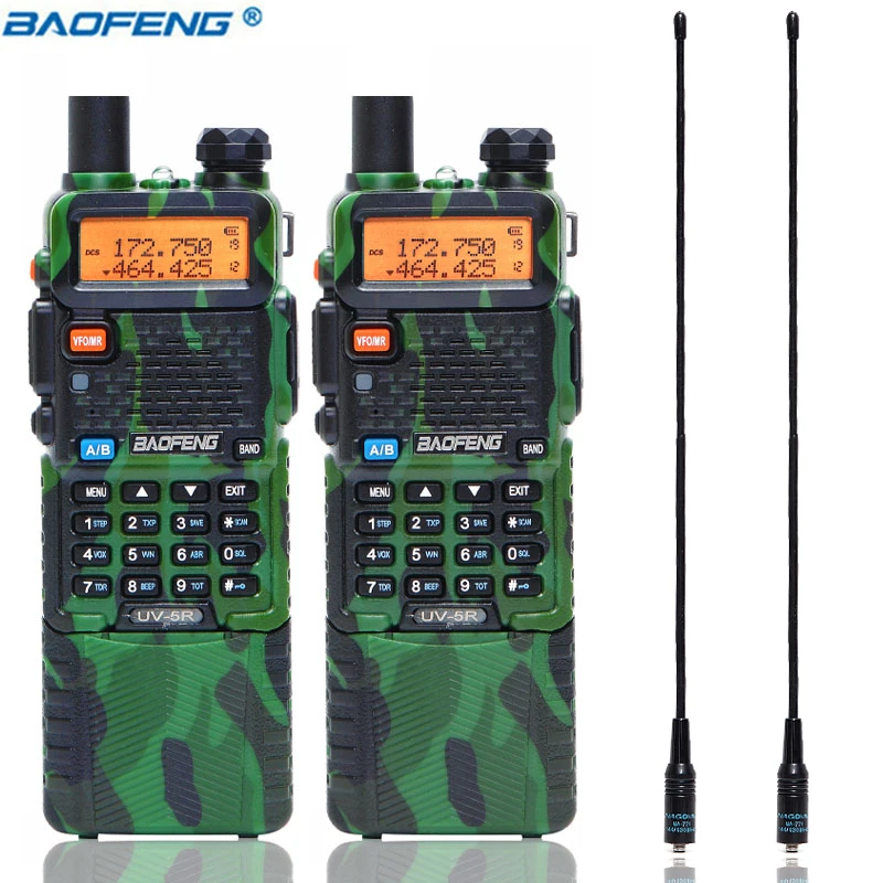 BaoFeng UV-5R 5 Вт с 3800 мАч длинной литий-ионной батареей двухстороннее cb ham радио двухдиапазонный VHF UHF UV5R трансивер рация