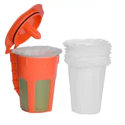 100 шт. одноразовые бумажный фильтр для кофе фильтровальные чаши фильтр K-cup Кофе фильтры Capsule белый Кофе жаровня Запчасти домашнего офиса