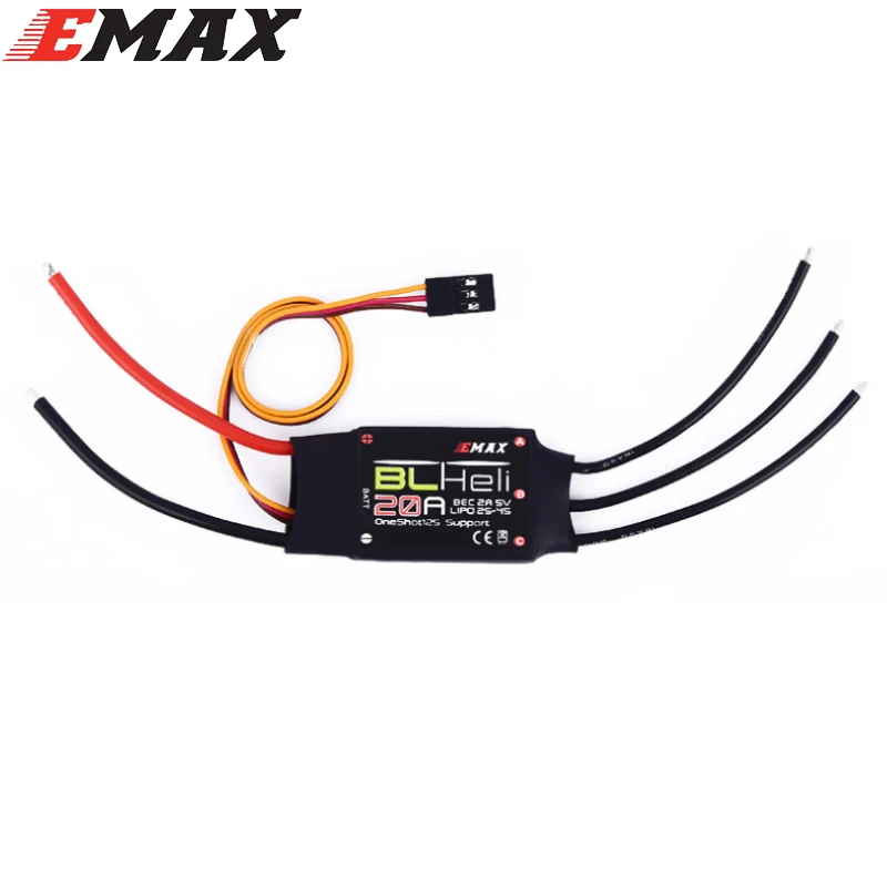 

Emax 20A BLHeli ESC 2-4s LiPo 20A BL Speed Controller 2A / 5V BEC for RC 250mm 270mm 280mm Multirotor Quadcopter