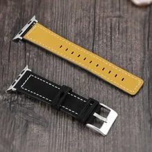 5 Colors New Style Leather Strap For Apple Watch 1 2 3 4 Series Watchband 38mm 42mm 40mm 44mm Wristwatch Bracelet Soft Band