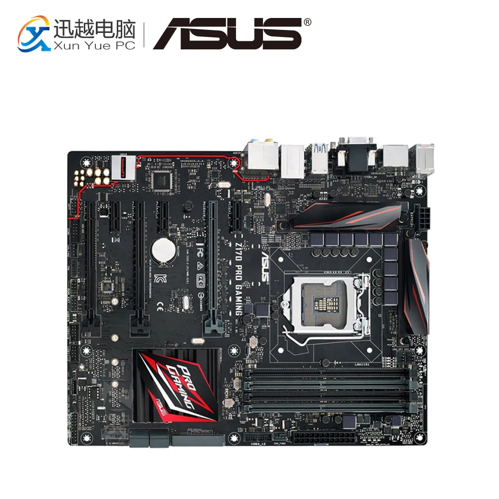 

Asus Z170 PRO GAMING Desktop Motherboard Z170 Socket LGA 1151 For Core i7 i5 i3 DDR4 64G USB3.0 M.2 ATX Original Used Mainboard