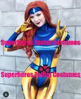 High Quality 3D Print 90s Jean Grey X-Men Cosplay Costume Zentai X-man Outfit Woman/Girls/Lady Xmen Costumes, Only Bodysuit
