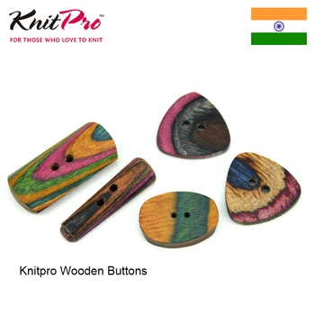 

1 bag of 10 pieces Knitpro Wooden Button