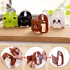 Cartoon Bear Cat Wall Mounted type Bathroom Storage Box Cat Soap bar Holder Sponge Holder Kitchen Tools Hook Drain Shelf Bag 5