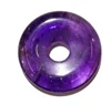 30mm Natural Stone Quartz Crystal Amethyst Tiger Eye Turquoise Circle Donut Pendant Charms For Diy Jewelry Making Necklace 6pcs 3