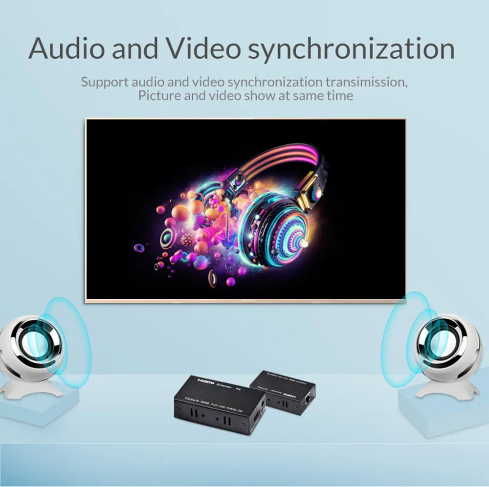  Unnlink HDMI Extender LAN RJ45 CAT5E/6 HDMI Splitter Extend FHD 1080p 60M UHD 4K 50M Transmitter TX