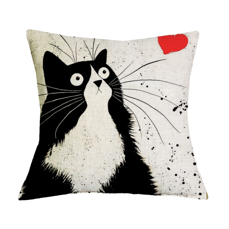 الكرتون القط الكتان القطن مزيج غطاء وسادة المنزل كنبة مكتب مربع كيس وسادة الزخرفية غطاء الوسادة s سادات الكرتون القط الكتان القطن مزيج غطاء وسادة المنزل كنبة مكتب مربع كيس وسادة الزخرفية غطاء الوسادة s سادات