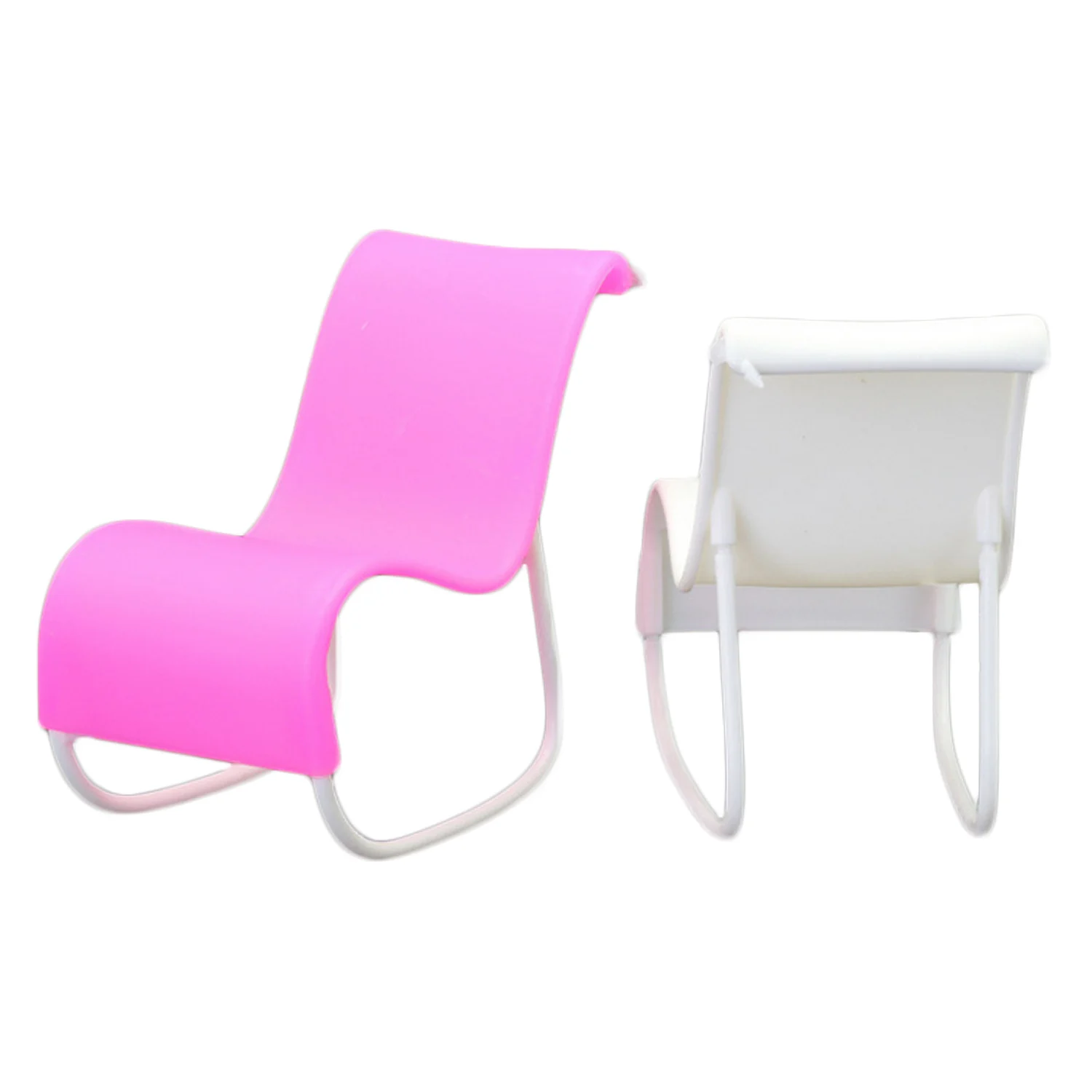 2PCS Mini Doll Rocking Chair Beach Sunbathing Lounge Chair Recliner Deckchair Dollhouse Furniture Accessories for Barbie Toy 2PCS Mini Doll Rocking Chair Beach Sunbathing Lounge Chair Recliner Deckchair Dollhouse Furniture Accessories for Barbie Toy