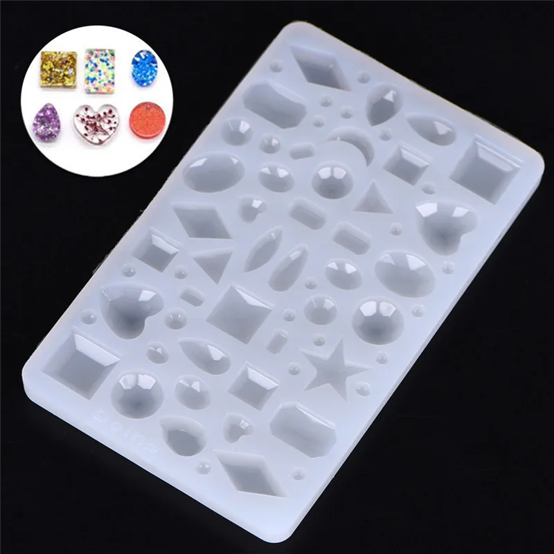 DIY Craft Diamond Shape Silicone Mold Mould Resin Pendant Jewelry Making Mold Tool High Quality