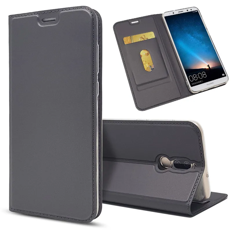 Luxury PU Leather Wallet Back Cover for Huawei Mate 10 Lite Case Flip