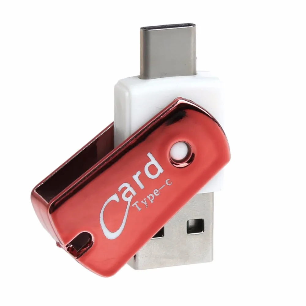 Mini USB 3,1 Тип C USB-C Micro SD Card Reader адаптер для ПК Macbook Chromebook S8 Примечание 8 G6 V30 телефона
