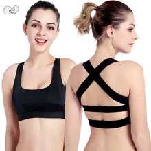 Новое поступление высокое качество спортивный бюстгальтер фитнес Йога Бег Сетка Бюстгальтер Бег сексуальное нижнее белье Женская Спортивная одежда укороченный топ