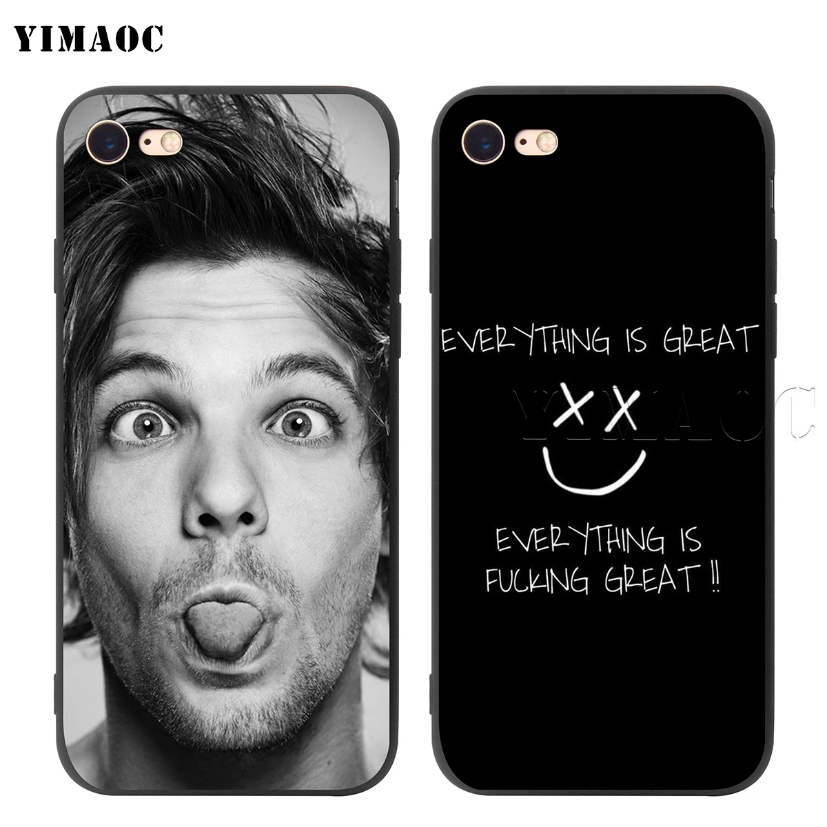 YIMAOC Louis Tomlinson Silicone Soft Case for iPhone 5 5S SE 6 6S 7 8 Plus X