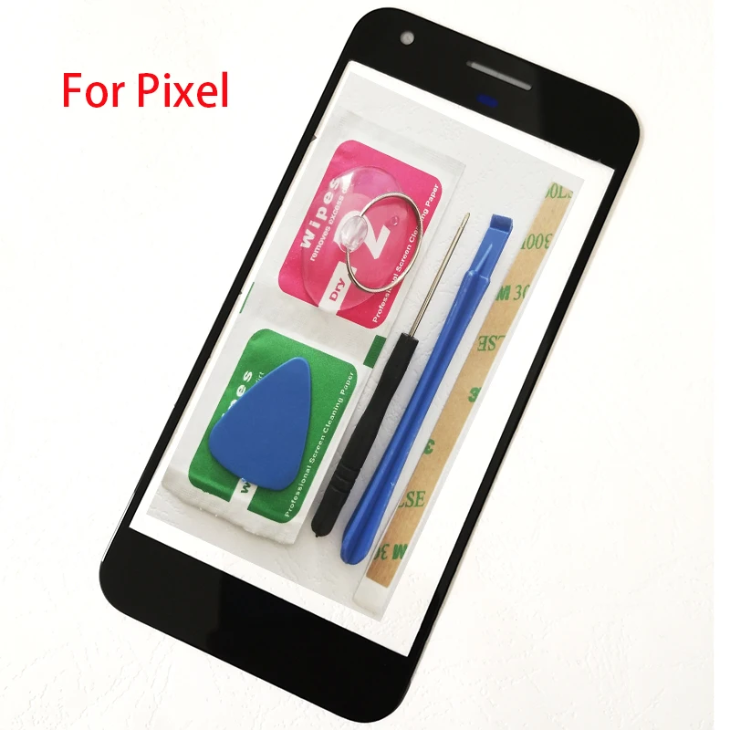 

BINYEAE Front Outer For Google Pixel / Pixel XL / Pixel 2 Touch Panel Touchscreen Glass Lens+Repair Tools
