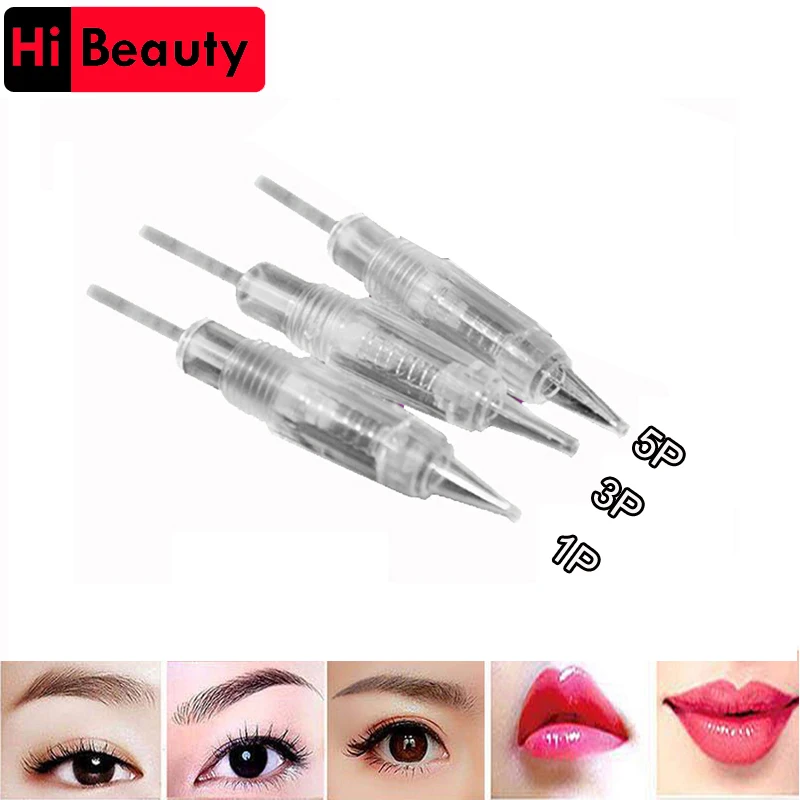 30pcs lot 1P 3P 5P Disposable Screw Cartridges CHARMANT Eyebrow Lip Permanent Makeup Machine Eyebrow Lips