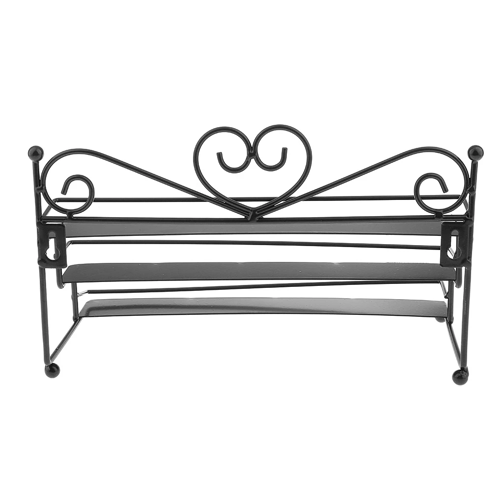 MagiDeal 3 Tier Metal Heart Nail Polish Organizer Wall Mounted Display Stand Professional Useful Tool