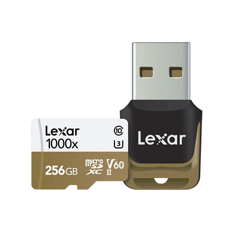 Lexar 150 МБ/с./с 1000x Micro SD карта 32 Гб класс 10 64 ГБ micro SDXC 128 ГБ tf карта памяти UHS для дрона спортивная видеокамера - Емкость: 256GB