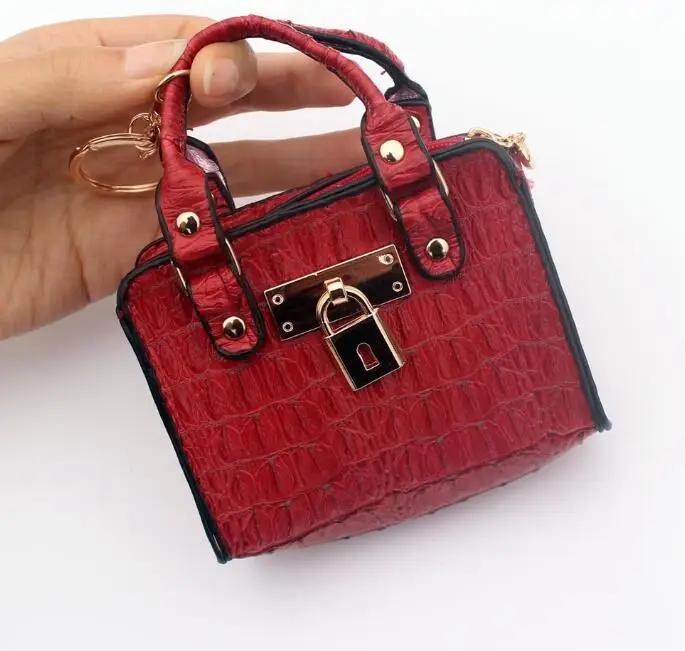 Модная мини-сумочка, кошелек для мелочи, Женский держатель для ключей, женские маленькие сумочки, кошелек для монет, Новинка - Цвет: Красный
