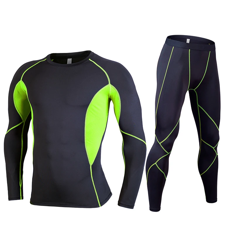 

Men Rashguard Sportswear Male Long Sleeve Gym T-Shirt Suits MMA Rashguard Fitness Running Shirt Crossfit Bodybuilding Men Shorts