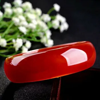 

Brazil Natural Ice Red Chalcedony Bracelet Retro Jewelry Gems Accessories Gifts Wholesale