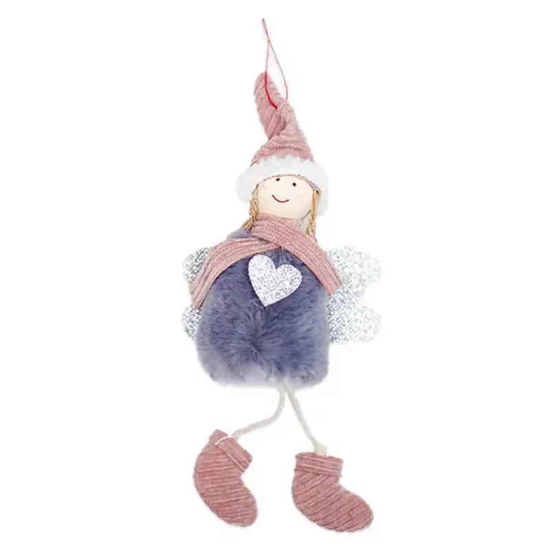 Christmas Angel Plush Doll Toy Christmas Tree Pendants Ornaments Decoration Home Velvet cloth 20x10cm Christmas Decoration #2n19 (1)