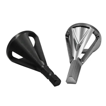 

1pcs Hex/Triangle Shank Deburring External Chamfer Tool Drill Bit Remove Burr Angle Grinding Trimming Tool Black/Sliver