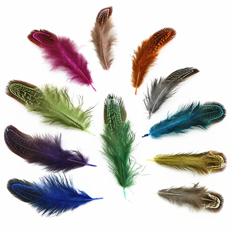 

Wholesale 4-8CM 2-3inch Natural Ringneck Pheasant Feathers for Crafts Clothing Black Feathers for Jewelry Making Plumes Plumas