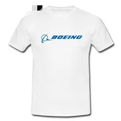Boeing самолет логотип самолет для мужчин's футболка Веселая Футболка O средства ухода за кожей шеи рубашка с короткими рукавами мальчик хлоп