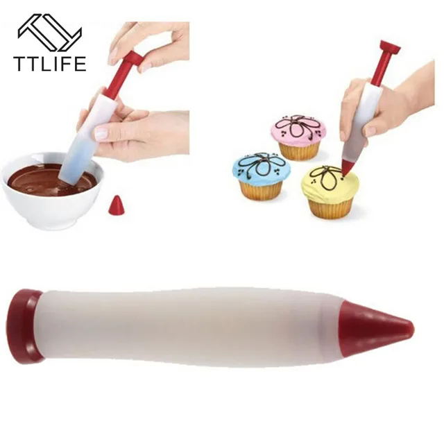 Buy TTLIFE Cake pen dessert decor Syringe Cylinder