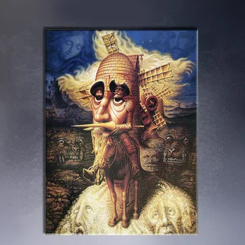 

visions of quixote by Mexico artist Octavio Ocampo art print on canvas for wall picture decoration oil painting in living room