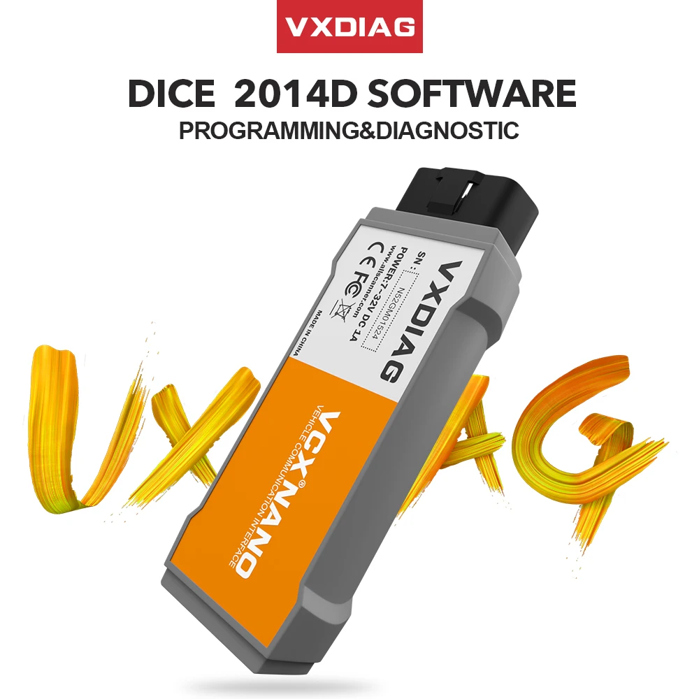 Achat Outil de Diagnostic NANO VXDIAG VCX pour VOLVO VIDA Dice 2014D OBD2 Scanner de Code OBD2 outil de Diagnostic de voiture 2014D Vida Dice Pro