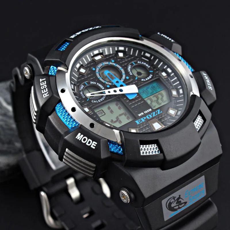 Часы для плавания мужские спортивные цифровые часы светодиодный дисплей светящиеся военные наручные часы водонепроницаемые 100 м montre reloj orologio