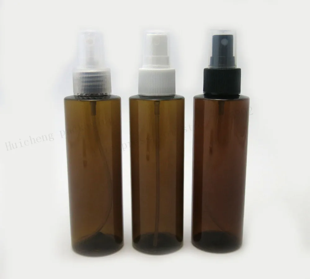 

30 X 150ml Empty Refillable Bottles Amber Plastic Perfume Atomizer Empty Spray Bottle Makeup Bottle Wholesale Available