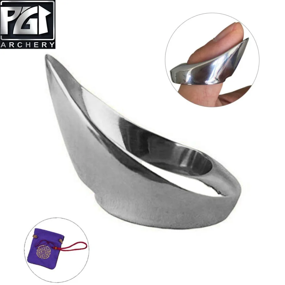

PG1ARCHERY Archery Thumb Ring Handmade Archer's Painless Finger Protector for Bow Archery Finger