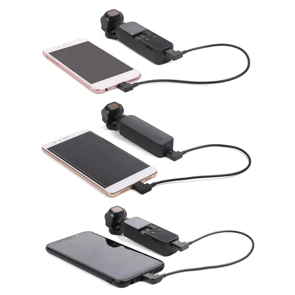 

30cm Extension Data Cable for DJI OSMO POCKET Handheld Gimbal Type-C to Micro-USB/Type-C