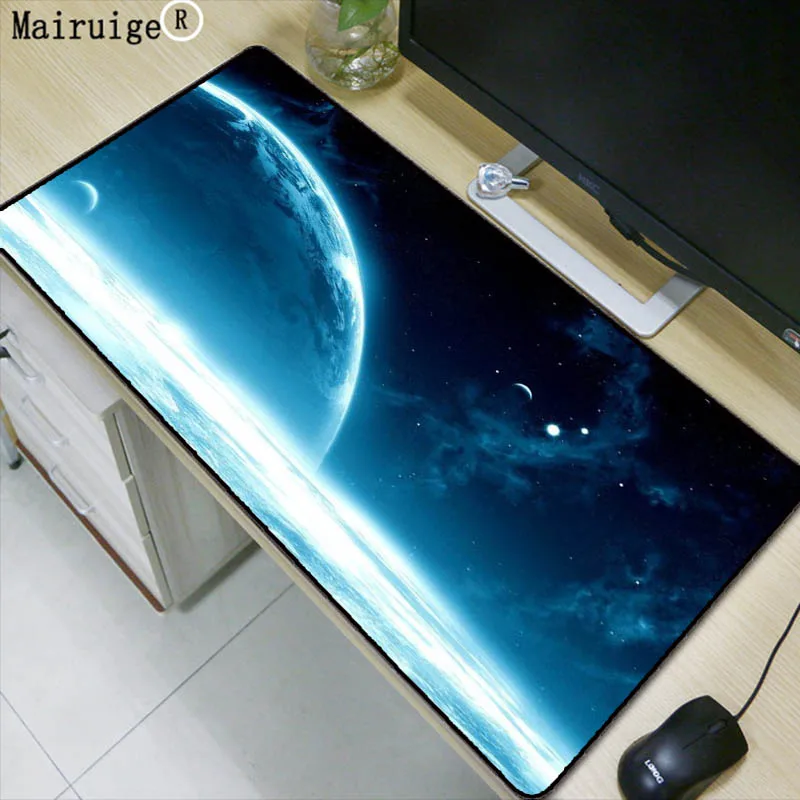 

Mairuige Space Speed Version Large Gaming Mouse Pad Gamer Locking Edge Mouse Keyboards Mat Big Desk Mousepad for CSGO Dota 2 LOL