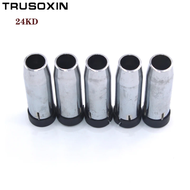 5 Pcs Stainless Steel Shield Cups of 24KD MAG MIG Welding Torch MAG CO2 Welding Machine/Tools Accessories