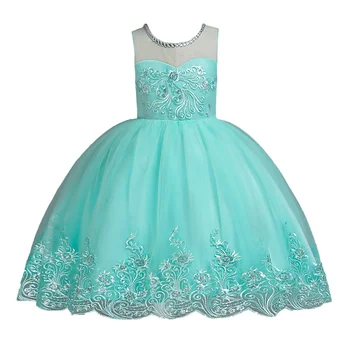 

Hot European and American Baby Girl Lace Dress Mesh Yarn Children Clothing Dresses Cotton Cloth Princess Party Vestidos GDR520