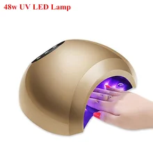 Быстрое сушильное устройство 48 Вт УФ-лампа для геля аппарат для сушки ногтей 220 В Светодиодная лампа для ногтей двойной свет отверждения ногтей сушилка Инструменты Lampa Led Do Paznokci