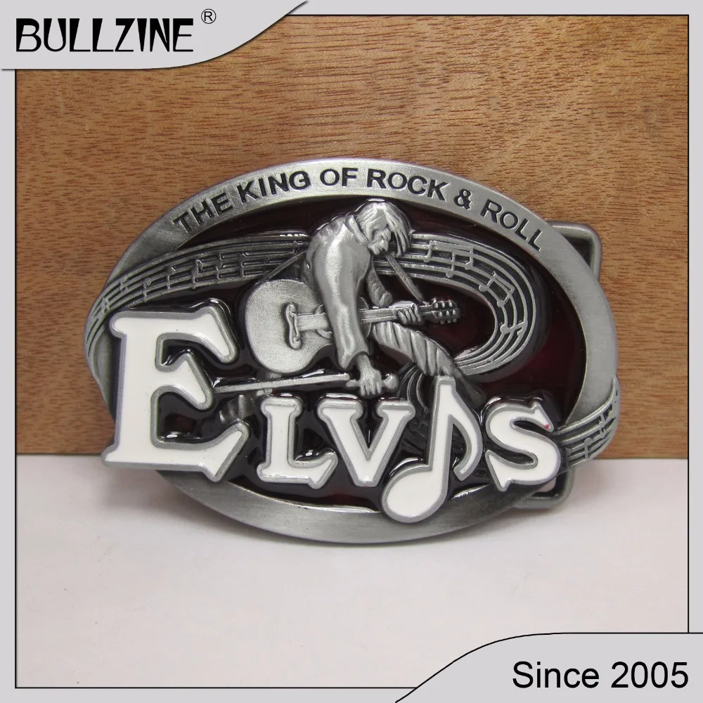

Bullzine wholesale Music belt buckle with pewter finish FP-02065 suitable for 4cm width snap on belt
